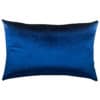 Bella Plain Velvet XL Rectangular Cushion in Navy Blue