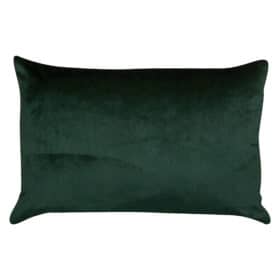 Bella Plain Velvet Boudoir Cushion in Green