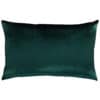 Bella Plain Velvet XL Rectangular Cushion in Green