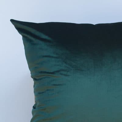 Bella Plain Velvet Extra-Large Cushion in Green