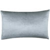 Bella Plain Velvet XL Rectangular Cushion in Metallic Silver