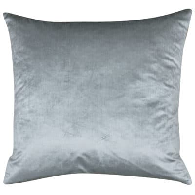 Bella Plain Velvet Extra-Large Cushion in Metallic Silver
