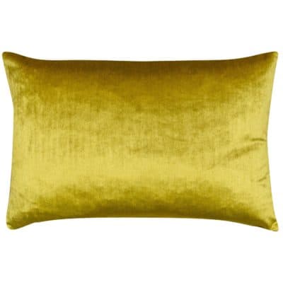 Bella Plain Velvet Boudoir Cushion in Metallic Gold