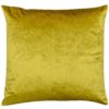 Bella Plain Velvet Cushion in Metallic Gold