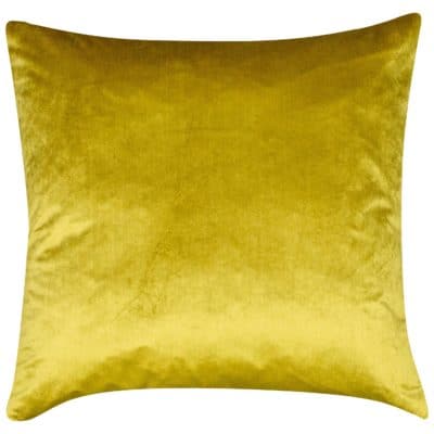 Bella Plain Velvet Extra-Large Cushion in Metallic Gold