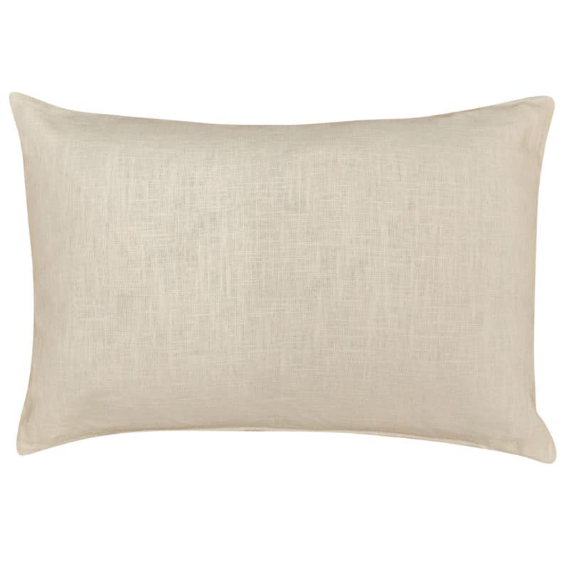 100% Linen Boudoir Cushion Cover in Ivory