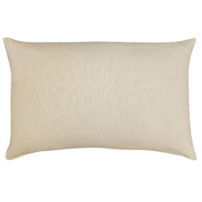 100% Linen XL Rectangular Cushion Cover in Ivory