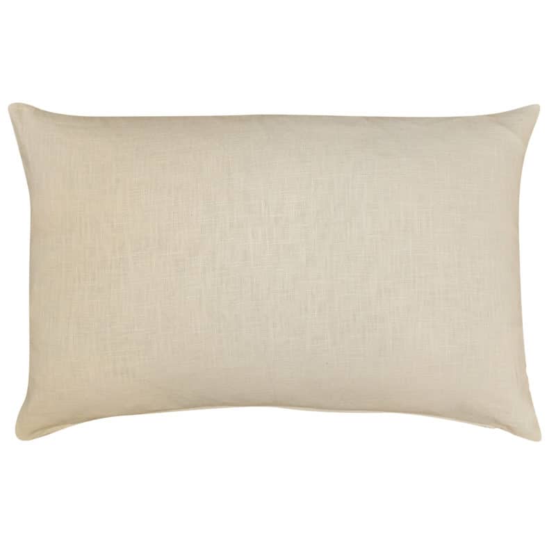 100% Linen XL Rectangular Cushion Cover in Ivory