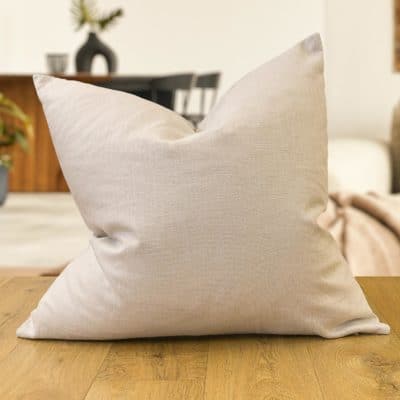 100% Linen Extra-Large Cushion Cover in Ivory