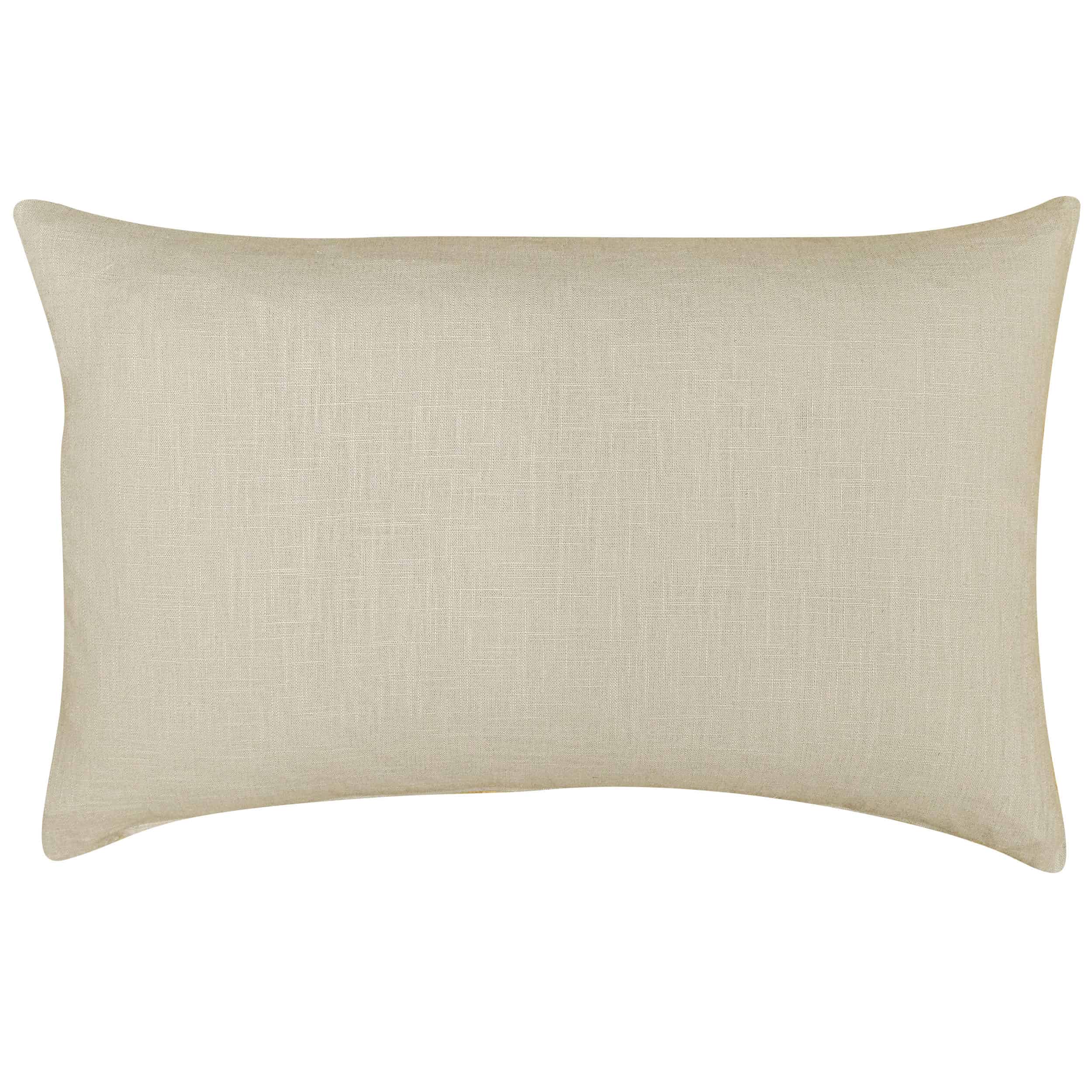 100% Linen Boudoir Cushion Cover in Natural