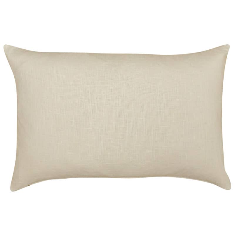 100% Linen XL Rectangular Cushion Cover in Natural