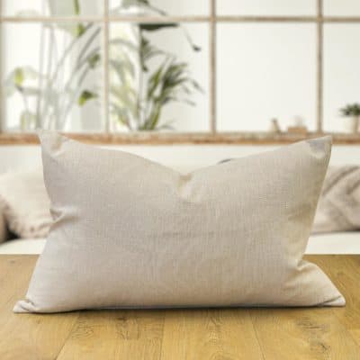 100% Linen XL Rectangular Cushion Cover in Natural