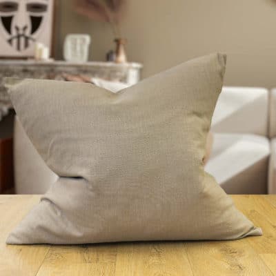 100% Linen Extra-Large Cushion Cover in Latte