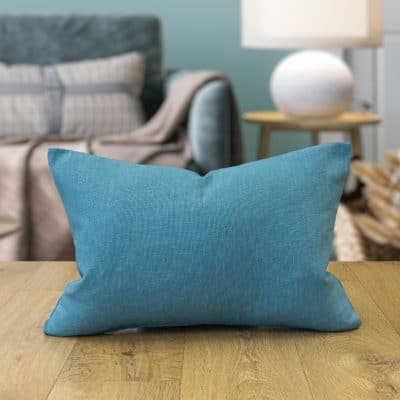 100% Linen Boudoir Cushion Cover in Teal