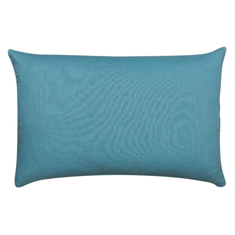 100% Linen XL Rectangular Cushion Cover in Teal