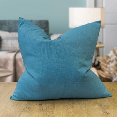 100% Linen Extra-Large Cushion Cover in Teal