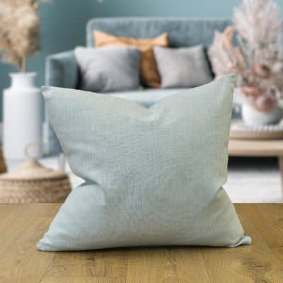100% Linen Cushion Cover in Duck Egg