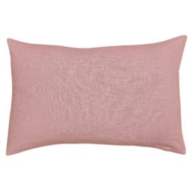 100% Linen Boudoir Cushion Cover in Blush Pink