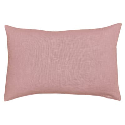 100% Linen Boudoir Cushion Cover in Blush Pink