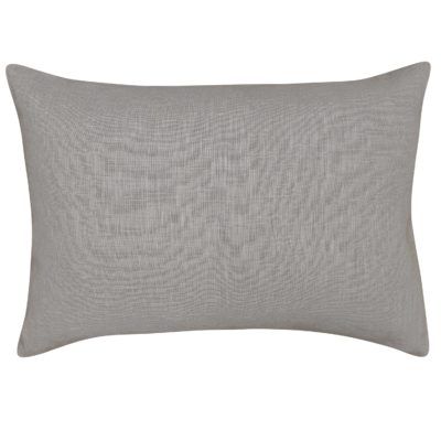 100% Linen Boudoir Cushion Cover in Stone Grey