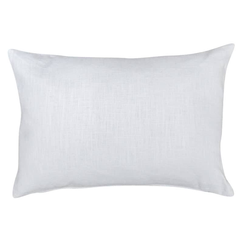 100% Linen Boudoir Cushion Cover in Pearl White