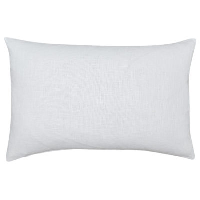 100% Linen XL Rectangular Cushion Cover in Pearl White