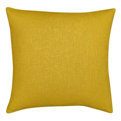 100% Linen Cushion Cover in Ochre Yellow