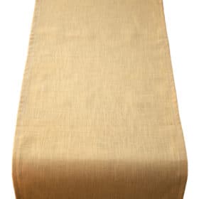 100% Linen Table Runner in Ochre Yellow