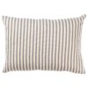 Ivory and Grey Nautical Ticking Boudoir Cushion