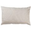 Ivory and Grey Nautical Ticking XL Rectangular Cushion