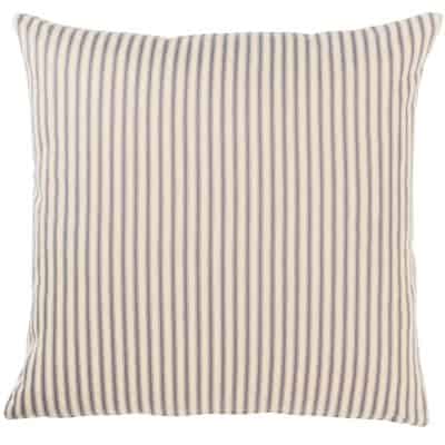 Cream and Grey Nautical Ticking Extra-Large Cushion