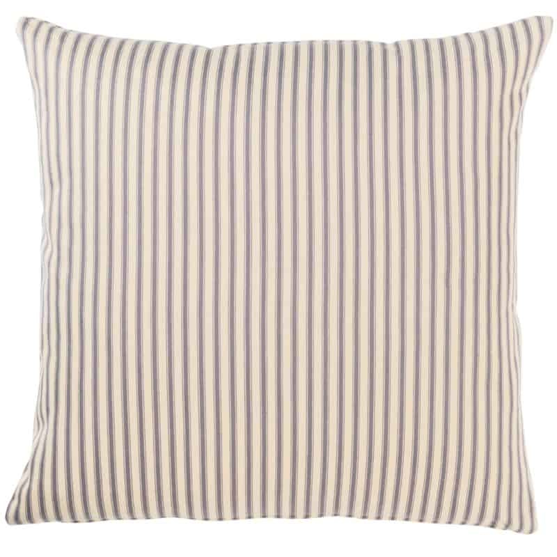 Cream and Grey Nautical Ticking Extra-Large Cushion