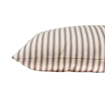 Cream and Grey Nautical Ticking Extra-Large Cushion