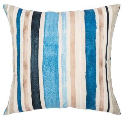 Watercolour Ocean Stripe Cushion