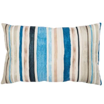 Watercolour Ocean Stripe XL Rectangular Cushion