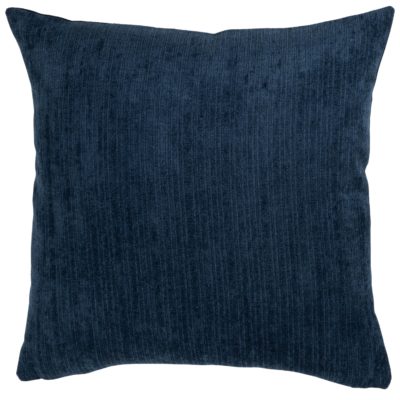 Pinstripe Chenille Cushion in Navy Blue