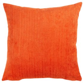 Pinstripe Chenille Cushion in Burnt Orange