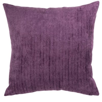 Pinstripe Chenille Cushion in Purple