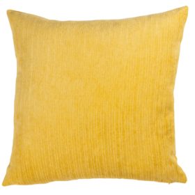 Pinstripe Chenille Cushion in Yellow