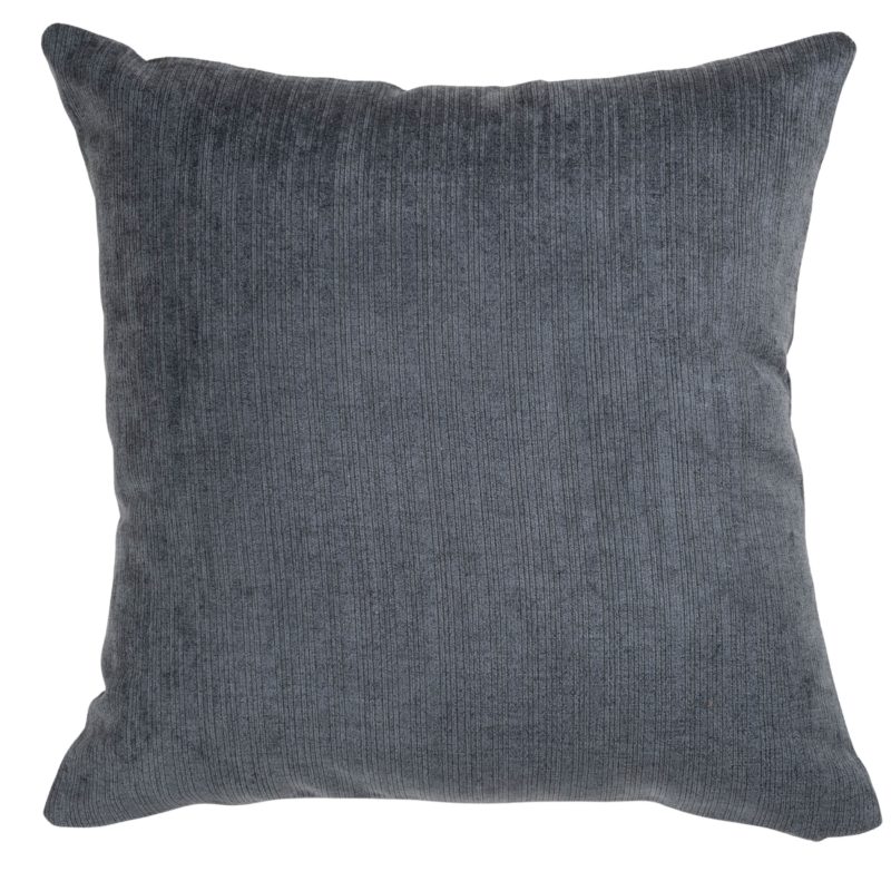 Pinstripe Chenille Cushion in Grey
