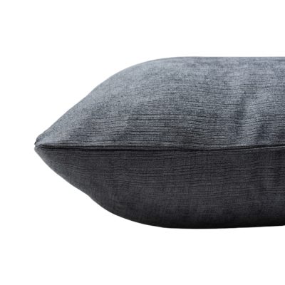 Pinstripe Chenille Cushion in Grey