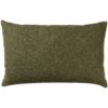 Classic Herringbone Tweed XL Rectangular Cushion in Vintage Green