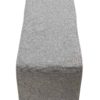 Classic Herringbone Tweed Table Runner in Stone Grey