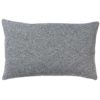 Classic Herringbone Tweed XL Rectangular Cushion in Stone Grey