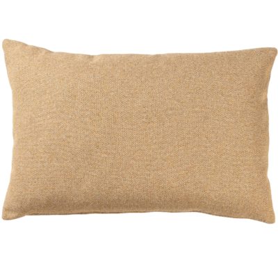 Classic Herringbone Tweed XL Rectangular Cushion in Straw Yellow
