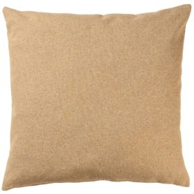 Classic Herringbone Tweed Extra-Large Cushion in Straw Yellow