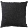 Classic Herringbone Tweed Extra-Large Cushion in Charcoal