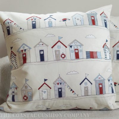 Beach Hut Extra-Large Cushion