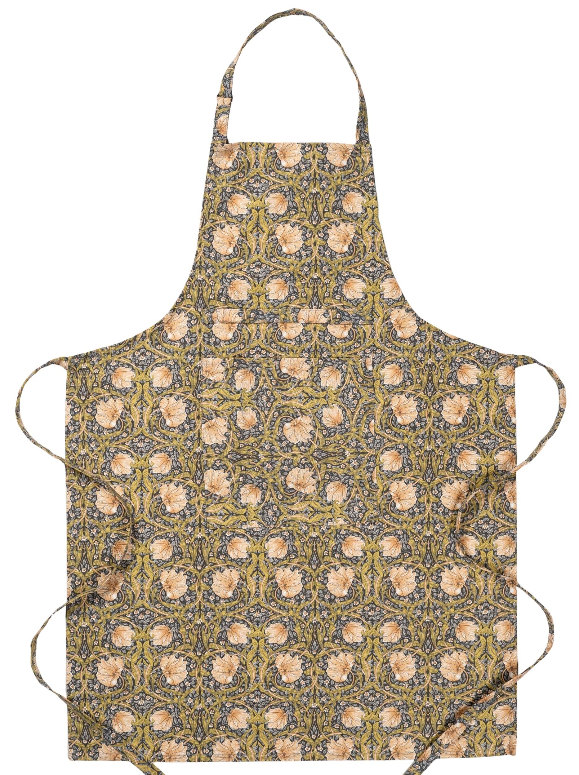 William Morris Pimpernel Grey Apron