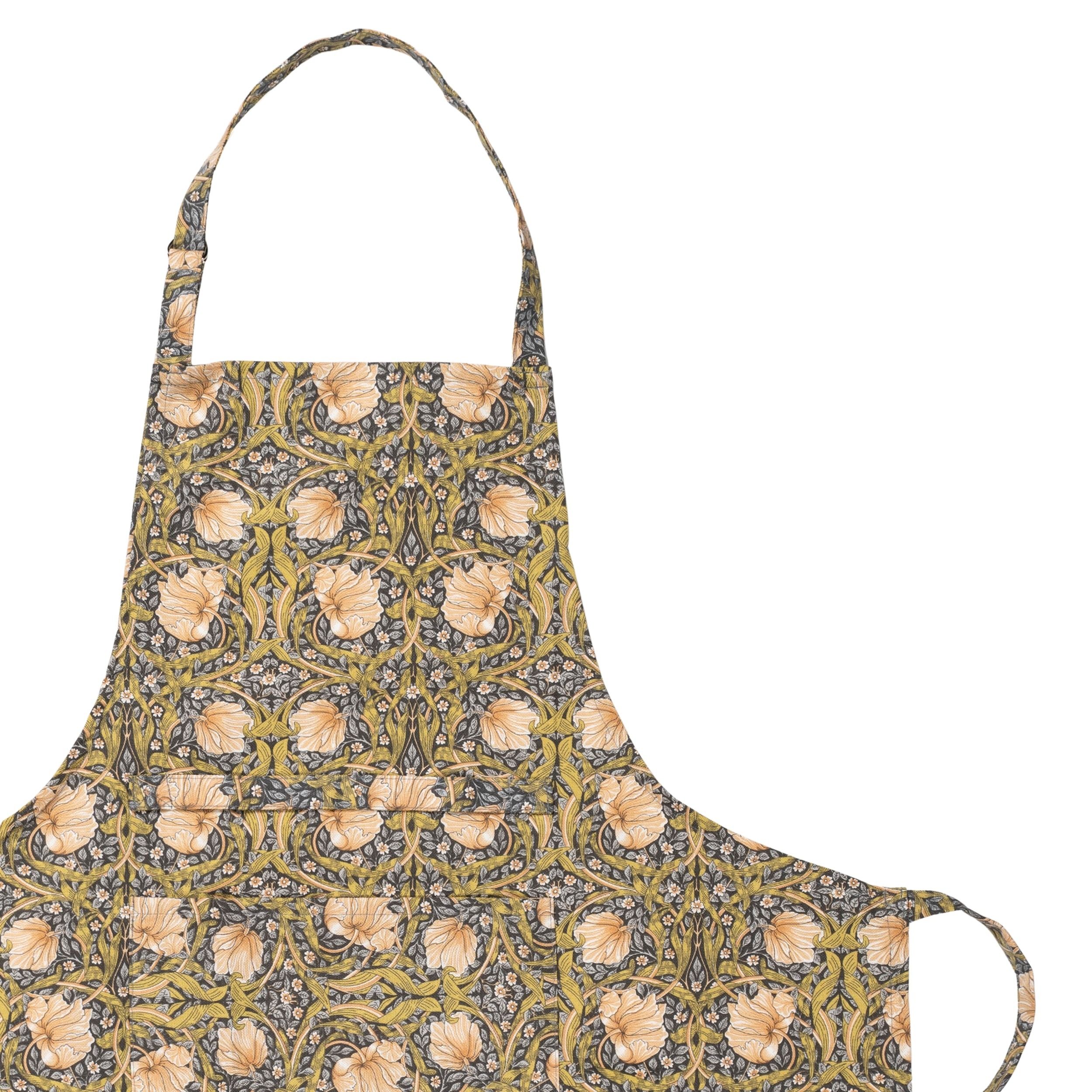 William Morris Pimpernel Grey Apron